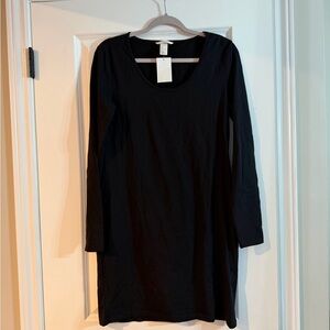 H&M Classic Black Long Sleeve Dress NWT